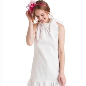 Vineyard Vines New with tags seersucker Kentucky derby white dress size Small